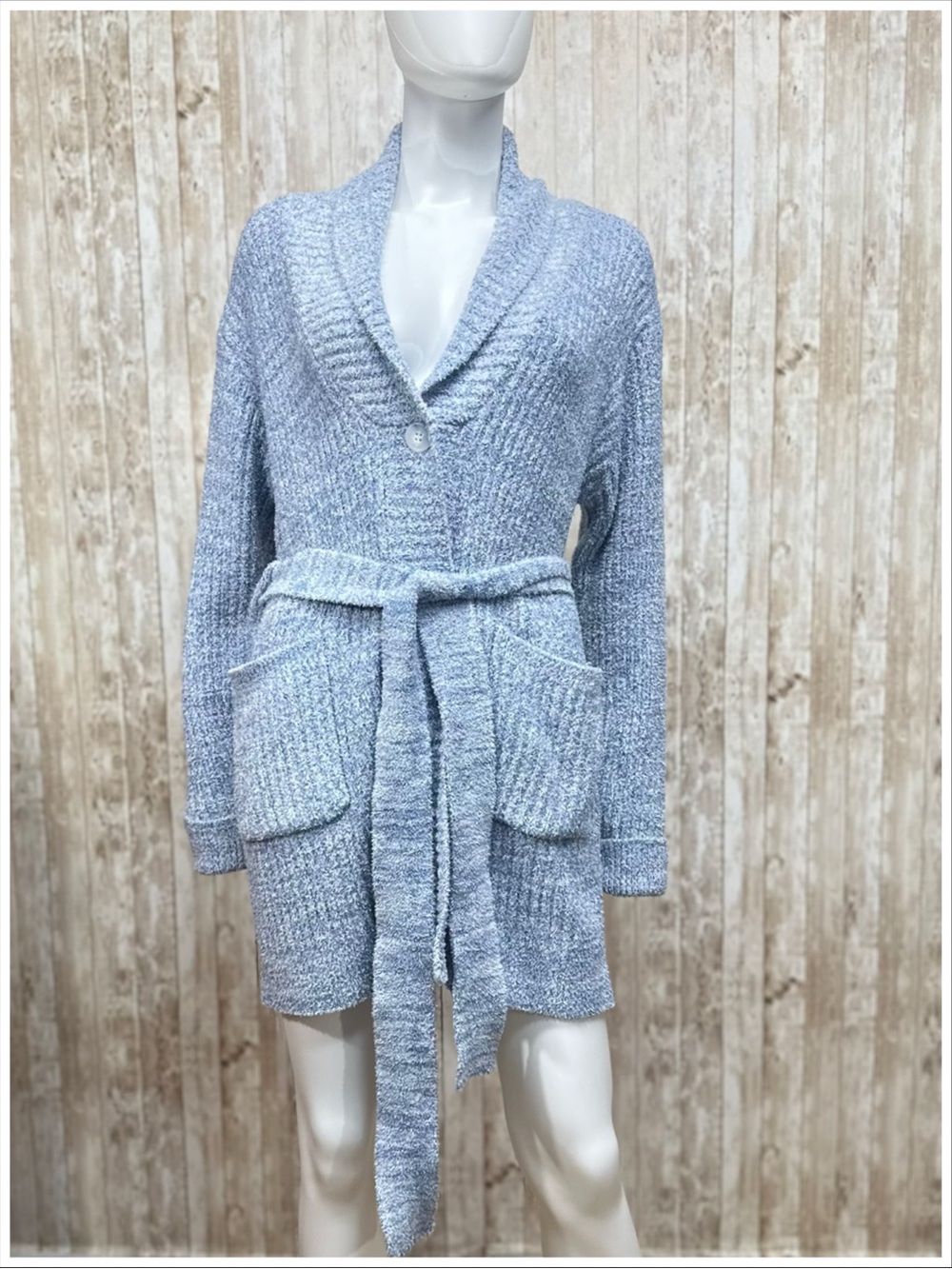 Softies Marshmallow Cardigan Heather Spring Lake Blue NWT ~ Size L ~ Item #W6